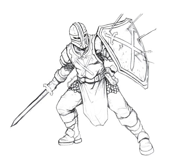 Рыцарь карандашом