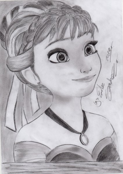 Рисунки для срисовки Анна