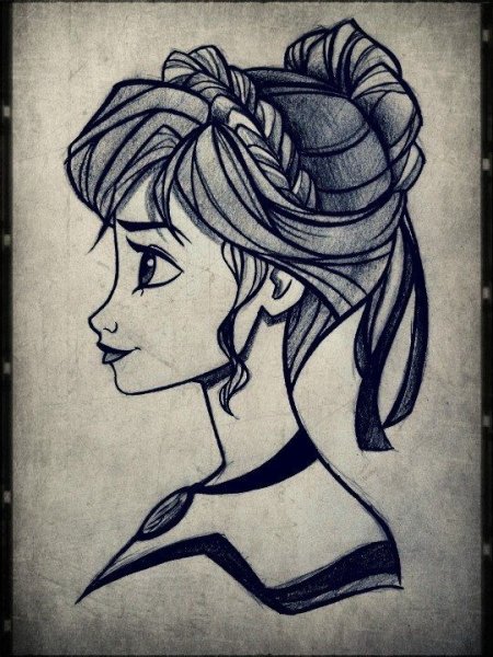 Анна рисунок поэтапно