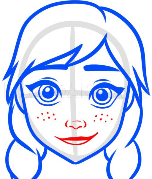 Анна Эльза рисование