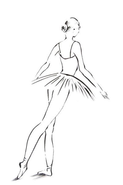 Балерина набросок