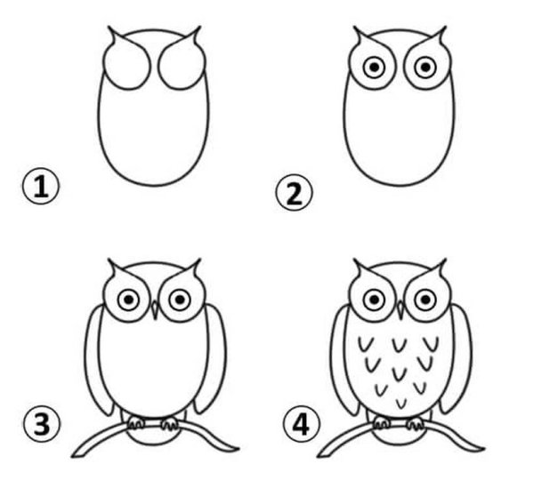 Пошаговое рисование для детей