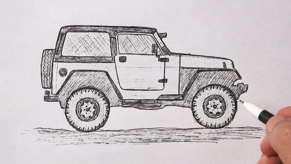 Машины для рисования внедорожники