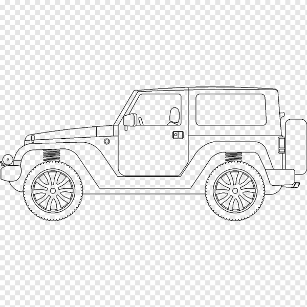 Джип для рисования детям