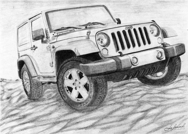Jeep Wrangler drawing