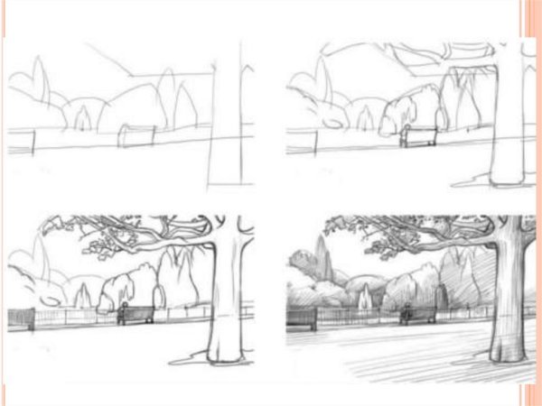 Уроки рисования карандашом пейзажи