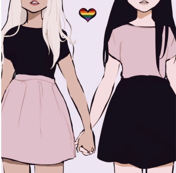 Раскраска "милые подруги"