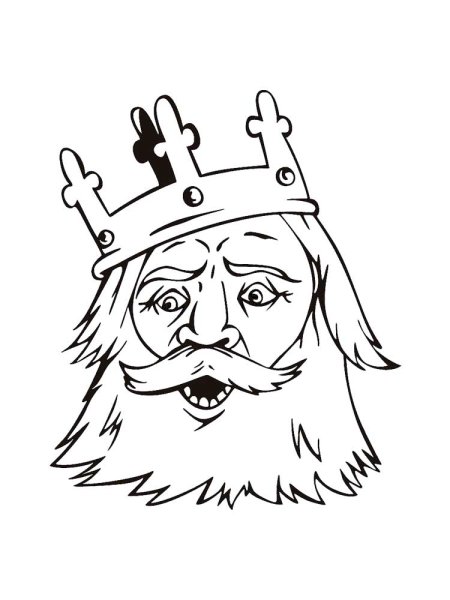 Царь раскраска для детей