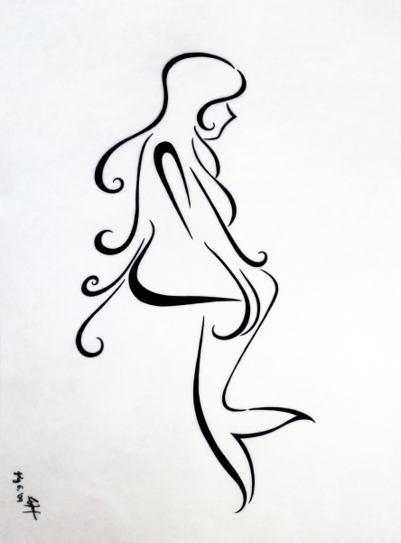Русалка рисунок