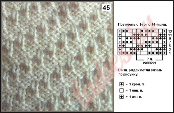 Вязание спицами узоры ажурные на шарф двухсторонние
