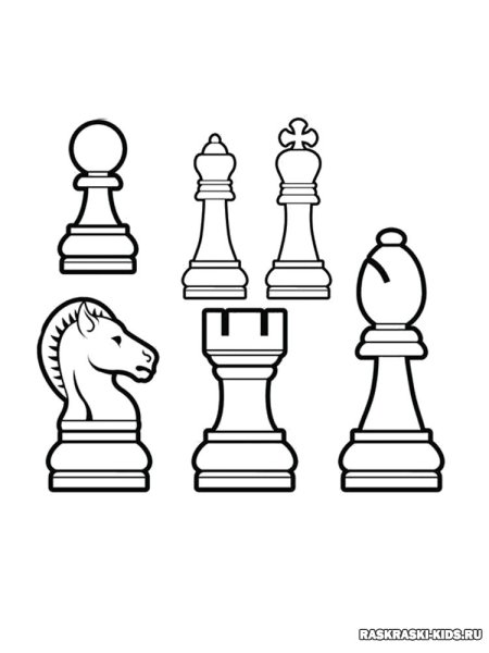 Шахматные фигура для распечатывания