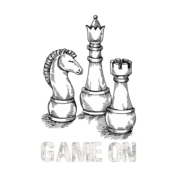 Шахматные фигуры скетч