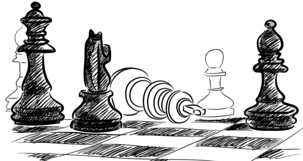 Шахматист силуэт