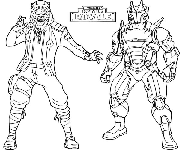 Раскраска ФОРТНАЙТ