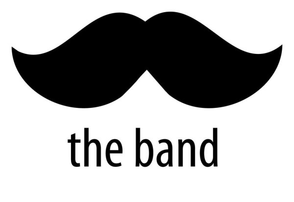 Усы накладные на белом фоне