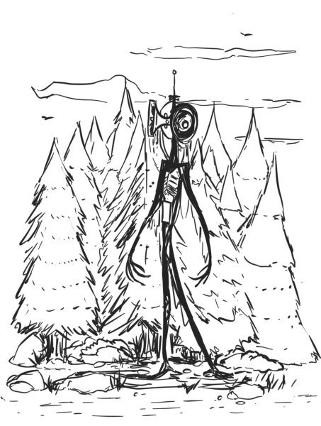 Сиренголовый раскраска