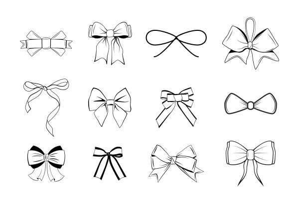 Бант карандашом