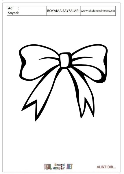 Бантик контур