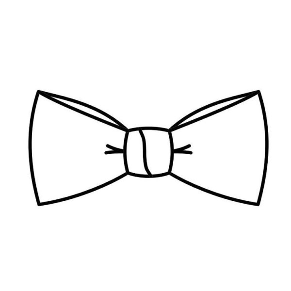 Бантик раскраска