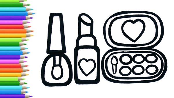 Раскраска косметика