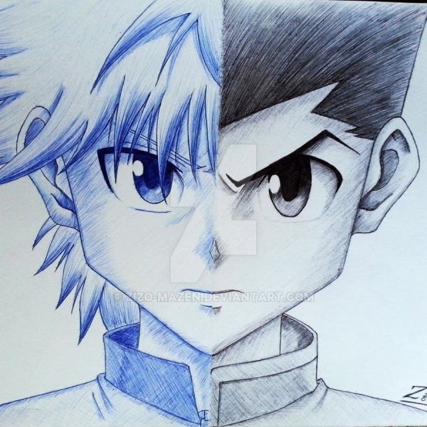 Киллуа Хантер рисунок