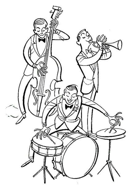 Раскраска музыкант