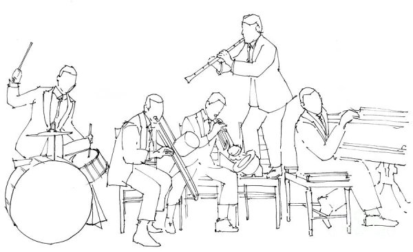 Оркестр раскраска