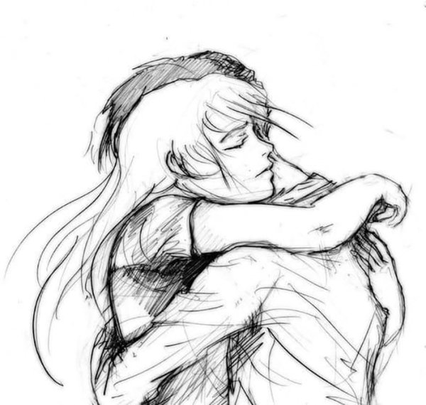 Объятия рисунок