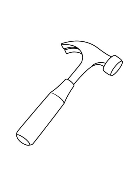 Молоток раскраска