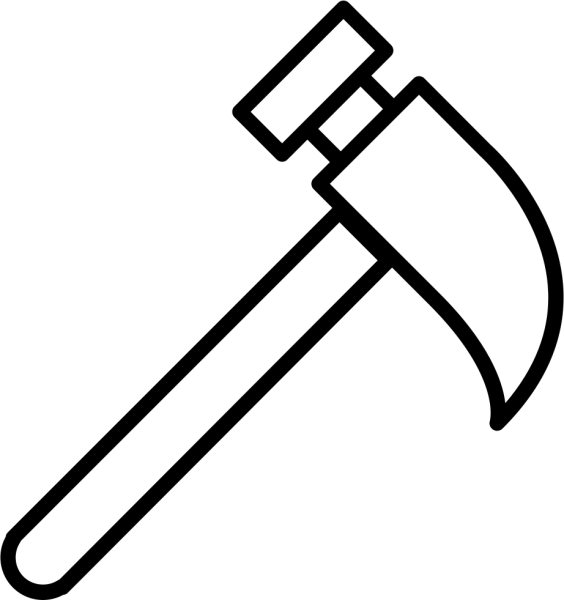 Молоток нарисованный