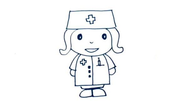 Раскраска медицинская сестра