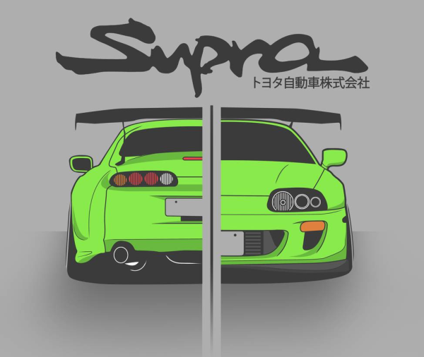 JDM машины рисунки карандашом