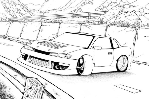 Nissan Silvia s13 рисунок
