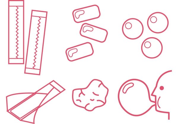 Пиктограмма жвачка