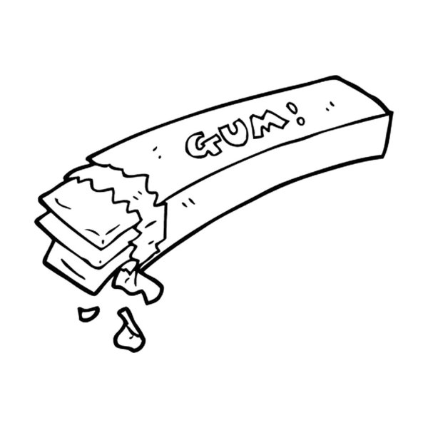 Нарисовать жвачку