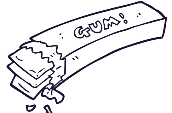 Рисовать жвачку