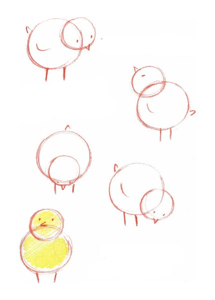 Силуэт цыпленка