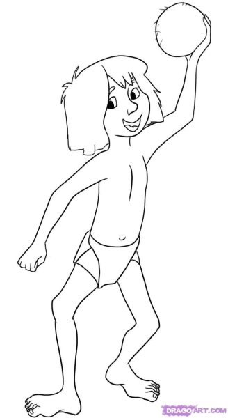 Маугли рисунок