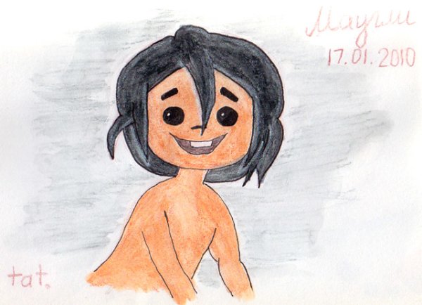 Раскраска Киплинга Маугли