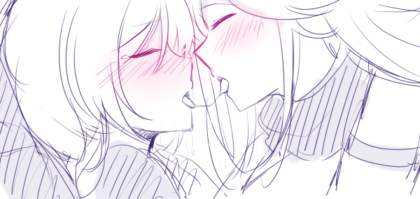 Юри поцелуи Геншин