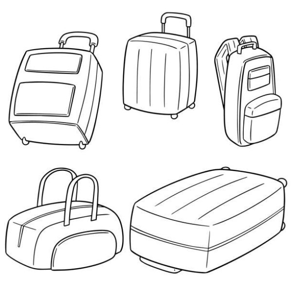 Чемодан рисунок