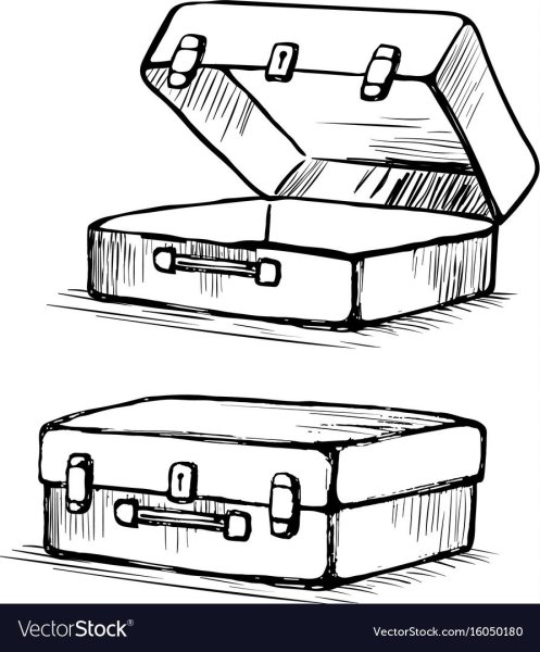 Чемодан эскиз