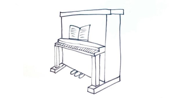Пианино рисунок