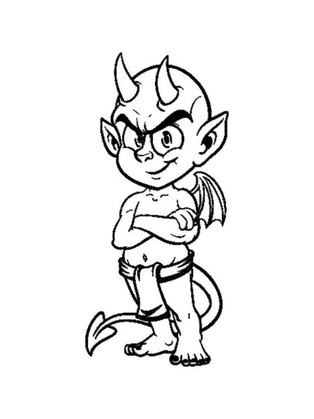 Черт раскраска