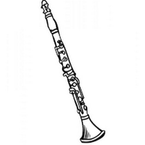Кларнет раскраска