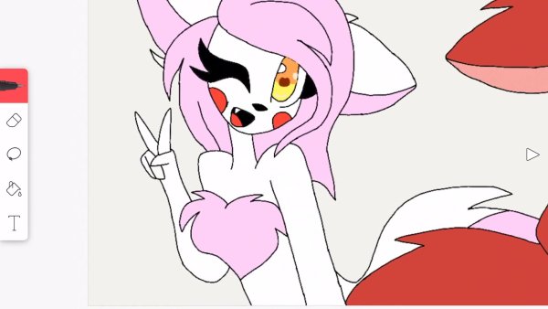 Картинки Мангл и Фокси для срисовки