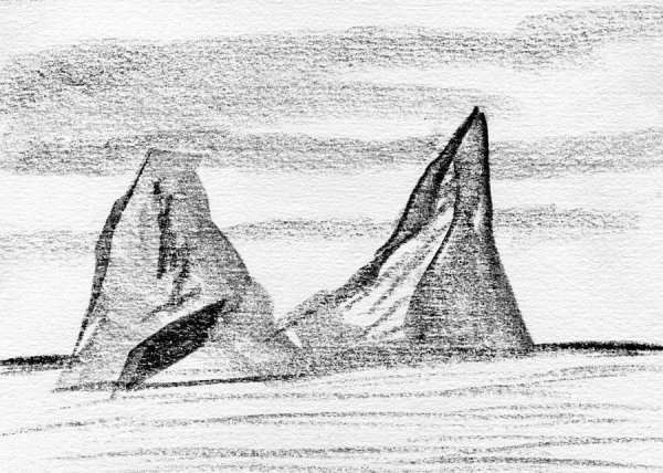 Айсберг карандашом