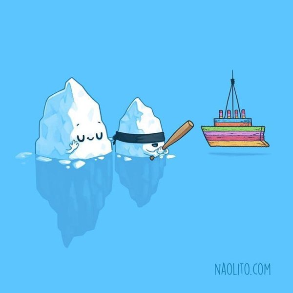 Айсберг нарисованный