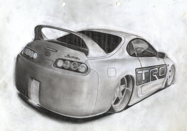 Раскраска Toyota Supra a80