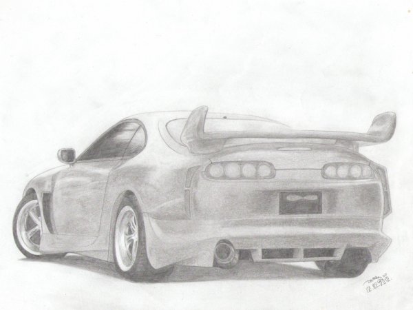 Раскраска Toyota Supra a80